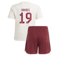 Koszulka piłkarska Bayern Munich Alphonso Davies #19 Strój Trzeci dla dzieci 2023-24 tanio Krótki Rękaw (+ Krótkie spodenki)